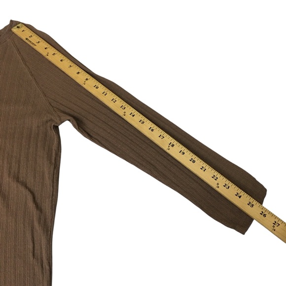 Jaclyn Smith Knit Brown Lightweight Raglan Top - Women’s Small NWOT - Picture 4 of 13